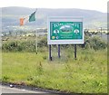 Panel showing the marching banner of the Toal-Harte Cumann of Killeavy Sinn F?in