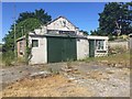 Derelict filling station at Ferwig