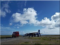 HT9737 : Foula Airstrip by Mike Pennington