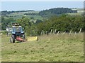 NZ1126 : Mowing at Haggerleases Farm by Oliver Dixon