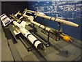 View of RAF missiles in the RAF Museum