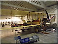 View of an RAF BE2b in Hangar 2 in the RAF Museum