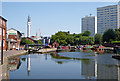 SP0686 : Cambrian Wharf moorings in Birmingham by Roger  D Kidd