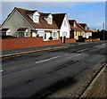 Houses on the north side of Cliff Terrace, Burry Port