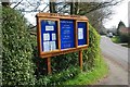 Holy Trinity church notice board, Trimpley, Worcs