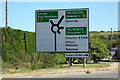 Roadsign on the A638 Old Great North Road