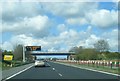 A1(M) nearing Little Isle Farm access overbridge