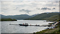 Support craft on Loch Maraig