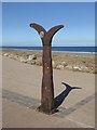 NZ4060 : National Cycle Network Milepost at Seaburn by Oliver Dixon