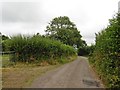 Minor road to Brocks Bridge