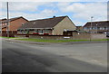 Bungalows near an Eastington corner, Gloucestershire