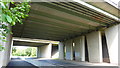 M6 Motorway Bridges Over A56 Near Thelwall