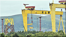 J3575 : Wind turbine part, Harland & Wolff, Belfast  - July 2018(2) by Albert Bridge