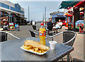 SZ6398 : Lunch at Clarence Pier by Des Blenkinsopp