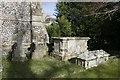 Tombs at the east end