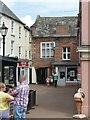 NY4055 : St Alban's Row with Old Town Hall, Carlisle by Alan Murray-Rust