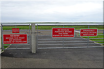 HY4552 : Airport Gate by Anne Burgess