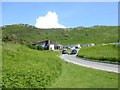 Entrance of Hillend caravan site and car park