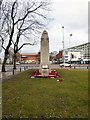SJ8298 : War Memorial in Albert Bentley Place by Gerald England