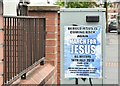 "March for Jesus" poster, Shore Road, Belfast (July 2018)