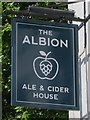 The Albion sign