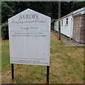 Sardis Congregational Chapel information board, Varteg