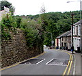 Speed bumps and double yellow lines, High Street, Abersychan