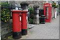 Postboxes & Telephone Box, High Street, Chipping Sodbury, Gloucestershire 2014