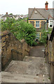 Steps beside railway bridge, Roath