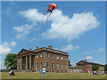 SO5063 : A kite over Berrington Hall, Herefordshire by Robin Drayton