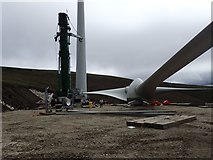 NH5980 : New Wind Turbine Under Construction by Chris and Meg Mellish