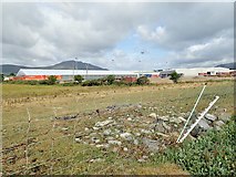 J2209 : Greenore Industrial Estate viewed from the beach by Eric Jones