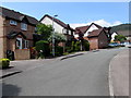 West through Hendre Court, Cwmbran