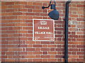 TM3864 : Kelsale Village Hall sign by Geographer