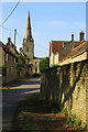 Easton Maudit lane leading to the church