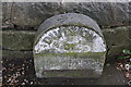 Boundary stone at bend in Rochdale Road