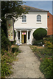 SY4692 : Bridport : Unitarian Chapel in the Garden by Jim Osley
