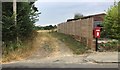 Postbox beside the footpath