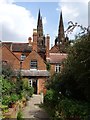 SK1109 : The spires of Lichfield Cathedral by Philip Halling