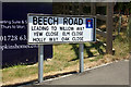 Beech Road sign