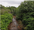 Downstream along the Rhymney River, Pontlottyn