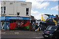 View of street art on the corner of Chingford Road and Forest Road