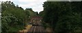 View of the Liverpool Street - Chingford London Overground line from the West Avenue bridge