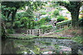 Canal side gardens, rear of Usk Vale Court