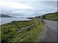 NB1301 : The A859 and the shore of Loch a' Siar by David Gearing