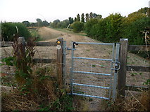 SK0916 : Diverted public footpath from High Bridge to Pipe Ridware by Christine Johnstone