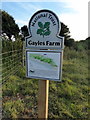 TV5498 : National Trust Sign: Gayles Farm by PAUL FARMER