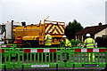 Delivering tarmac, Old Mountfield Road