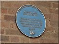 Blue plaque on the Soho Foundry