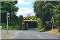 Narrow railway bridge over the A360